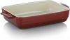 Kela Ovenschaal Keramiek Rood, 32 cm x 19 cm | Malin online kopen